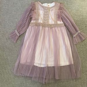 Strawberry Coral girls dress 110/9